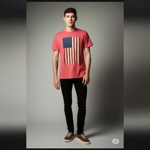 Well Worn Red Graphic Tee